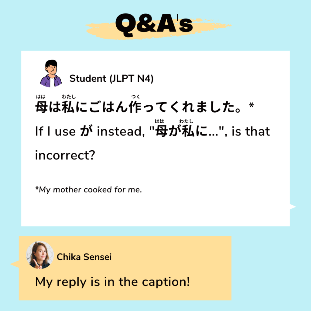 [JLPT Grammar] Which One Should I Use, は Or が？ | Chika Sensei's ...